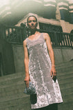 Pearl velvet dress