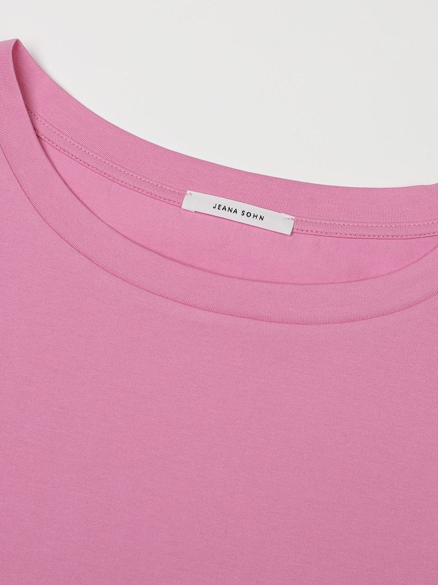 Wide neck Garçon T shirt - blush – Jeana Sohn